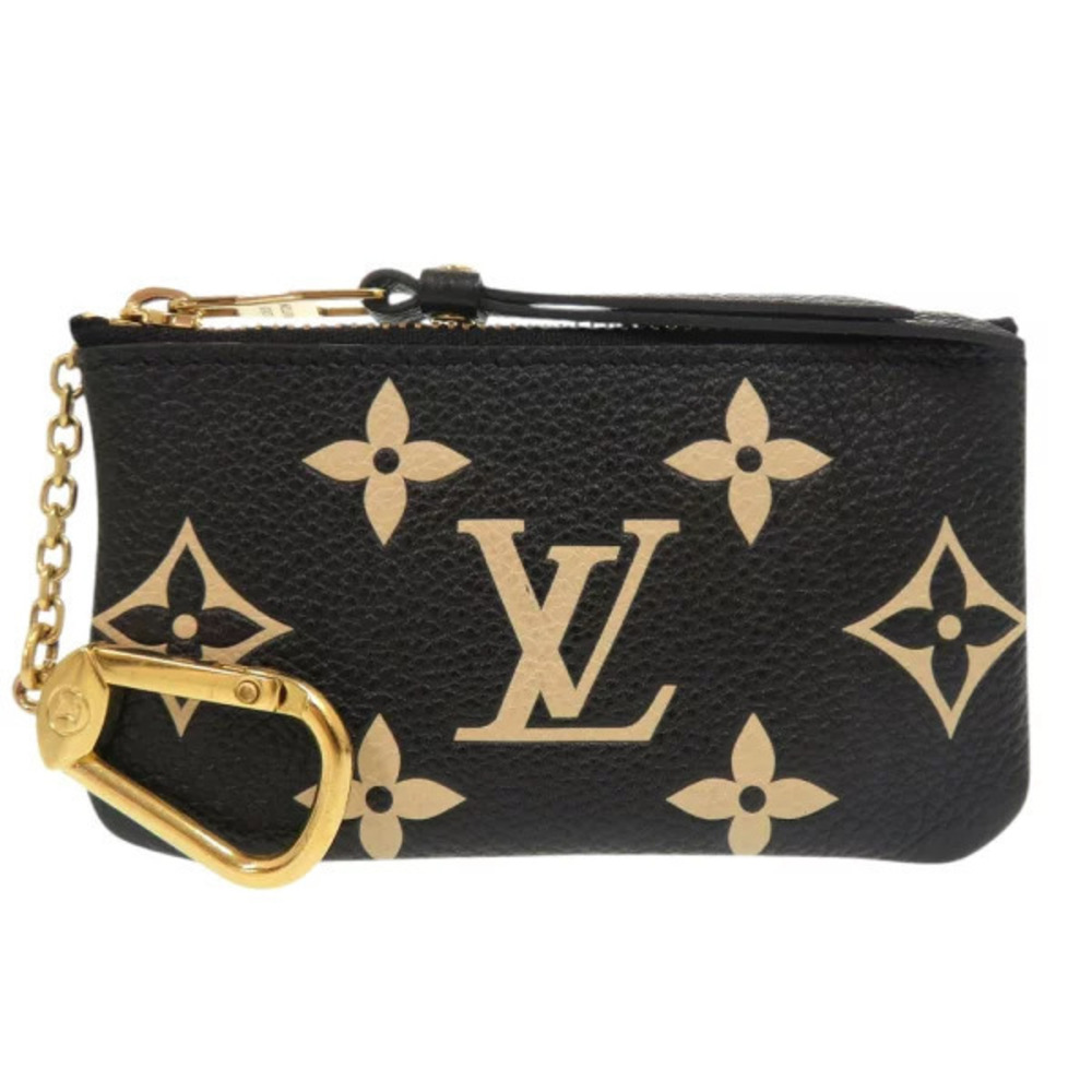 Louis Vuitton Pochette Monogram Empreinte Noir Black coin case Wallet Black LV
